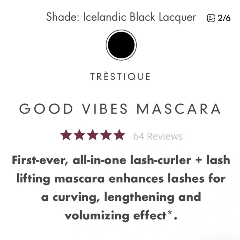 Trestique Black Mascara plus curler duo